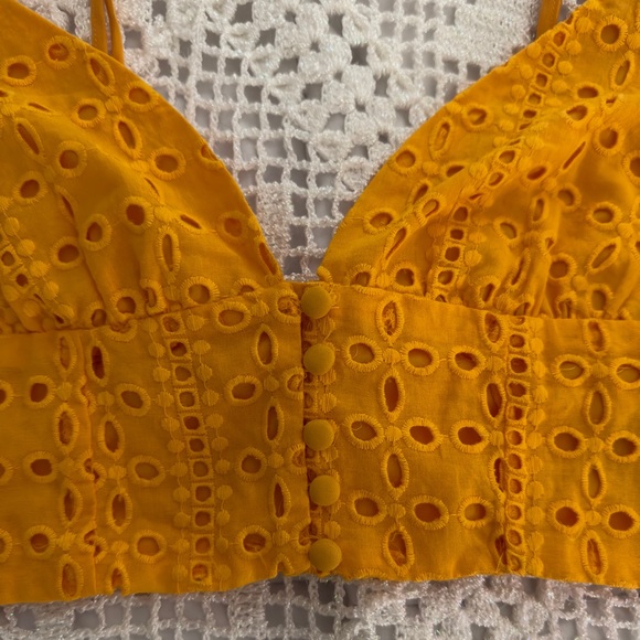 Yellow Crop Top - Picture 3 of 3